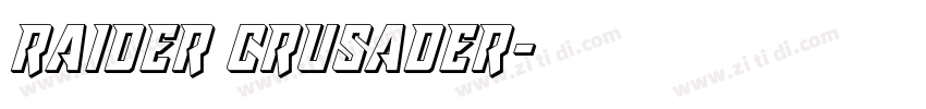 raider crusader字体转换